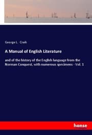 Cover von A Manual of English Literature