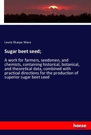Cover von Sugar beet seed;