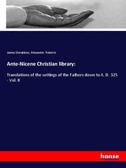 Cover von Ante-Nicene Christian library: