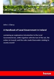 Cover von A Handbook of Local Government in Ireland