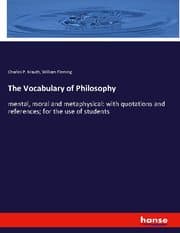 Cover von The Vocabulary of Philosophy