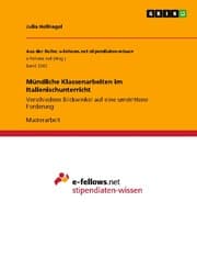 Cover von Mündliche Klassenarbeiten im Italienischunterricht