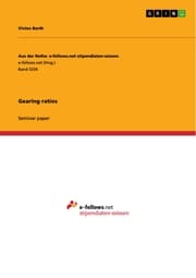 Cover von Gearing ratios