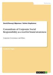Cover von Conundrum of Corporate Social Responsibility as a tool for brand awareness