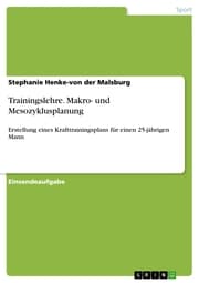Cover von Trainingslehre. Makro- und Mesozyklusplanung