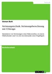 Cover von Strömungstechnik. Strömungsberechnung mit CFdesign