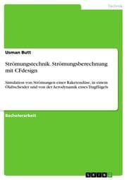 Cover von Strömungstechnik. Strömungsberechnung mit CFdesign