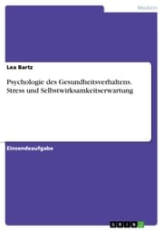 Cover von Psychologie des Gesundheitsverhaltens. Stress und Selbstwirksamkeitserwartung