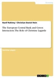 Cover von The European Central Bank and Green Interaction. The Role of Christine Lagarde