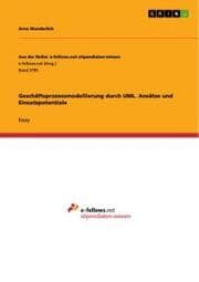 Cover von Geschäftsprozessmodellierung durch UML. Ansätze und Einsatzpotentiale