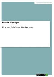 Cover von Urs von Balthasar. Ein Portrait