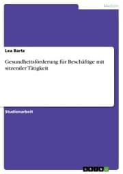 Cover von Gesundheitsförderung für Beschäftige mit sitzender Tätigkeit