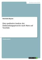 Cover von Eine qualitative Analyse der Entfremdungsprozesse nach Marx auf YouTube