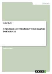Cover von Grundlagen der Sprach(en)vermittlung und Lernbereiche