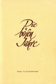 Cover von Die bösen Jahre