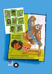 Cover von Lauritef, pfiffiges Fautier, reist mit den Kindern Anton und Lilli in die 'Uralte Zeit' zu Kunstwerken und abenteuerlichen Verkleidungen