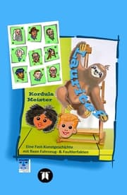 Cover von Lauritef, pfiffiges Fautier, reist mit den Kindern Anton und Lilli in die 'Uralte Zeit' zu Kunstwerken und abenteuerlichen Verkleidungen