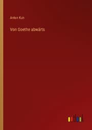 Cover von Von Goethe abwärts
