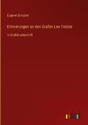 Cover von Erinnerungen an den Grafen Leo Tolstoi