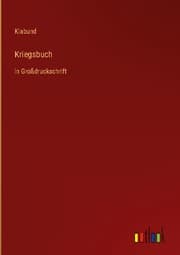 Cover von Kriegsbuch
