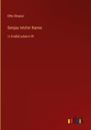 Cover von Sonjas letzter Name
