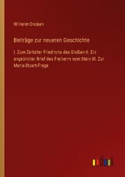 Cover von Beiträge zur neueren Geschichte
