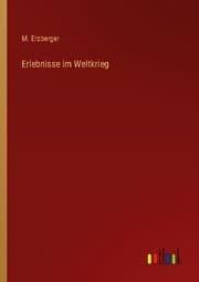 Cover von Erlebnisse im Weltkrieg