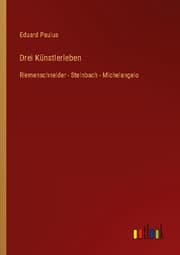 Cover von Drei Künstlerleben