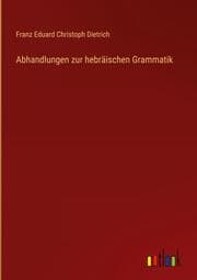 Cover von Abhandlungen zur hebräischen Grammatik