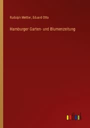 Cover von Hamburger Garten- und Blumenzeitung