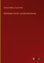 Cover von Hamburger Garten- und Blumenzeitung