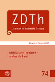 Cover von Dialektische Theologie - anders als Barth