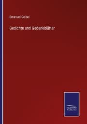 Cover von Gedichte und Gedenkblätter