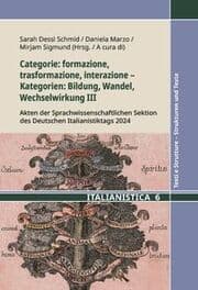 Cover von Categorie: formazione, trasformazione, interazione - Kategorien: Bildung, Wandel, Wechselwirkung III