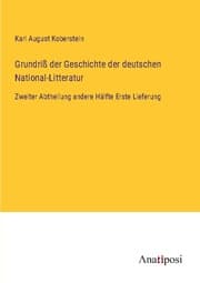 Cover von Grundriß der Geschichte der deutschen National-Litteratur