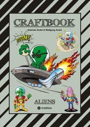 Cover von CRAFTBOOK - 100 SCIENCE FICTION MOTIVE - ALIEN - RAUMFAHRT - UFO - ASTRONAUTEN - KNIFFLIGE RÄTSEL - AUSSERIRDISCHE AUFGABEN - UNIVERSUM