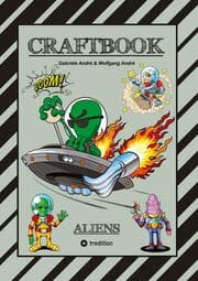 Cover von CRAFTBOOK - 100 SCIENCE FICTION MOTIVE - ALIEN - RAUMFAHRT - UFO - ASTRONAUTEN - KNIFFLIGE RÄTSEL - AUSSERIRDISCHE AUFGABEN - UNIVERSUM