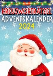 Cover von Kreuzworträtsel Adventskalender 2024 Weihnachtsgeschenk