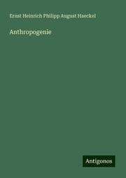 Cover von Anthropogenie