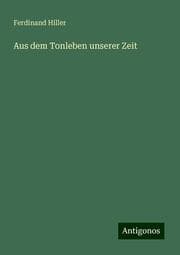 Cover von Aus dem Tonleben unserer Zeit