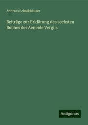 Cover von Beiträge zur Erklärung des sechsten Buches der Aeneide Vergils