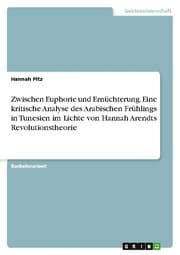 Cover von Zwischen Euphorie und Ernüchterung. Eine kritische Analyse des Arabischen Frühlings in Tunesien im Lichte von Hannah Arendts Revolutionstheorie