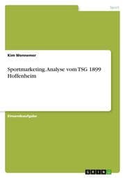 Cover von Sportmarketing. Analyse vom TSG 1899 Hoffenheim