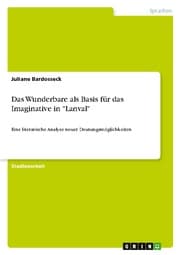 Cover von Das Wunderbare als Basis für das Imaginative in 'Lanval'