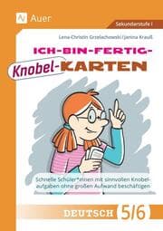 Cover von Ich-bin-fertig-Knobelkarten Deutsch Klassen 5-6