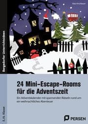 Cover von 24 Mini-Escape-Rooms für die Adventszeit - Sek I