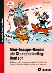 Cover von Mini-Escape-Rooms als Stundeneinstieg: Deutsch