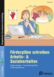 Cover von Förderpläne schreiben: Arbeits- & Sozialverhalten