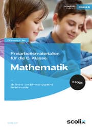 Cover von Freiarbeitsmaterialien f. d. 6. Klasse: Mathematik