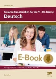 Cover von Freiarbeitsmaterialien für die 9.+10. Kl.: Deutsch